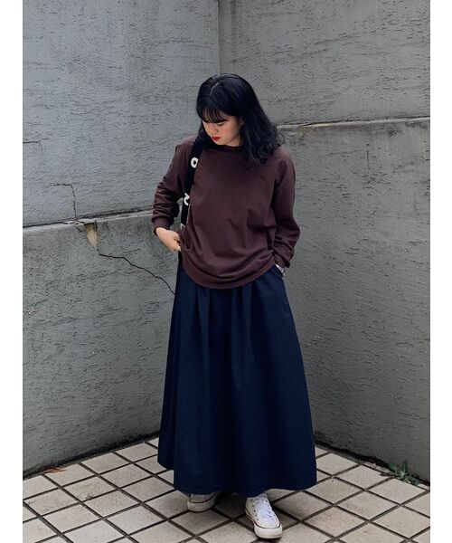 MUSINSA STANDARD（ムシンサスタンダード）の「ベーシック長袖Tシャツ[ブラウン]（Tシャツ/カットソー・メンズ・その他・SMALL/MEDIUM/XXX-LARGE/XX-LARGE/X-LARGE）」の9枚目の写真