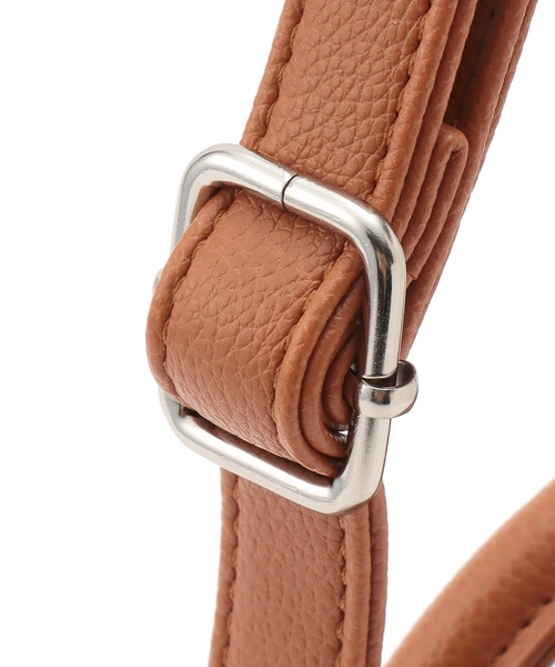 X-girl Stages（エックスガールステージス）の「ロゴ型押し合皮ショルダーバッグ（ショルダーバッグ・キッズ・ブラック/キャメル・F）」の8枚目の写真