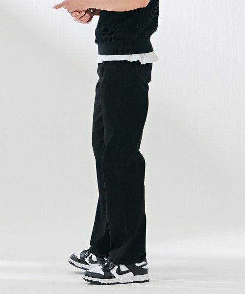 CHASECULT(チェイスカルト)の「男性 ブラック インバンディング ストレート デニム-DAZK2301B03(デニムパンツ・メンズ・ブラック・82/70/76/92/96/86)」の5枚目の写真