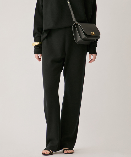VERMEIL par iena(ヴェルメイユパーイエナ)の「《追加》ミラノリブ パンツ(その他パンツ・レディース・ブラック/ブラウン・36/38)」の3枚目の写真