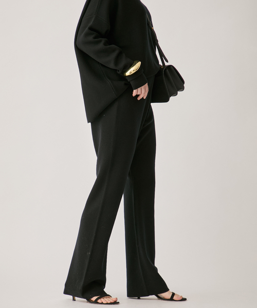 VERMEIL par iena(ヴェルメイユパーイエナ)の「《追加》ミラノリブ パンツ(その他パンツ・レディース・ブラック/ブラウン・36/38)」の6枚目の写真