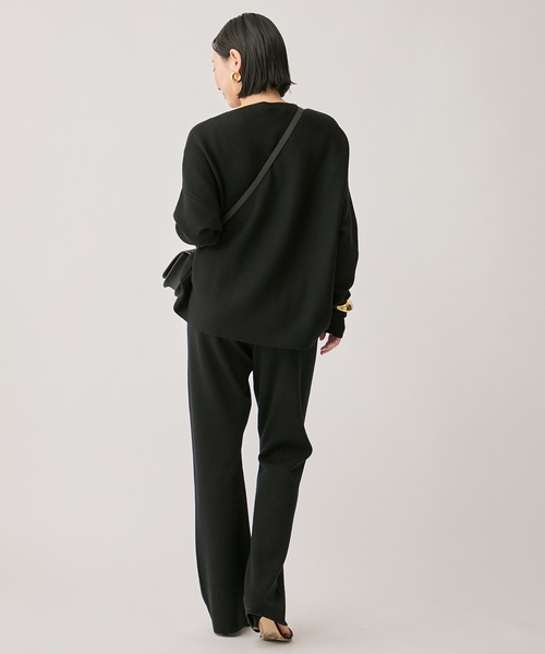 VERMEIL par iena(ヴェルメイユパーイエナ)の「《追加》ミラノリブ パンツ(その他パンツ・レディース・ブラック/ブラウン・36/38)」の9枚目の写真