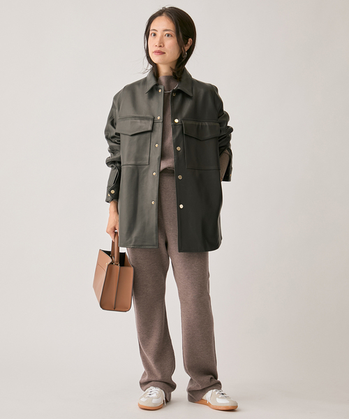 VERMEIL par iena(ヴェルメイユパーイエナ)の「《追加》ミラノリブ パンツ(その他パンツ・レディース・ブラック/ブラウン・36/38)」の19枚目の写真