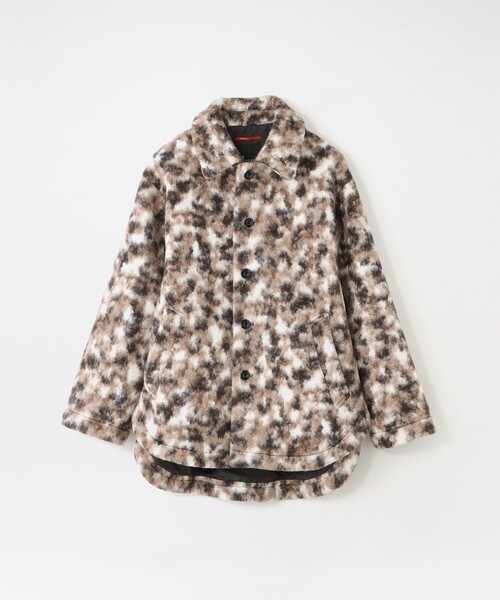 LOVELESS（ラブレス）の「【UNISEX】ブラッシュドループボアブルゾン（ステンカラーコート・メンズ・ブラック/ベージュ系その他3/グレー系その他2・M/L）」の3枚目の写真