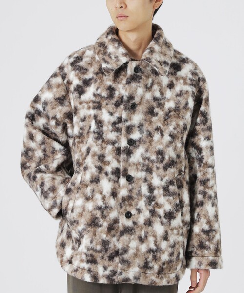 LOVELESS（ラブレス）の「【UNISEX】ブラッシュドループボアブルゾン（ステンカラーコート・メンズ・ブラック/ベージュ系その他3/グレー系その他2・M/L）」の10枚目の写真