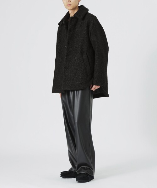 LOVELESS（ラブレス）の「【UNISEX】ブラッシュドループボアブルゾン（ステンカラーコート・メンズ・ブラック/ベージュ系その他3/グレー系その他2・M/L）」の13枚目の写真