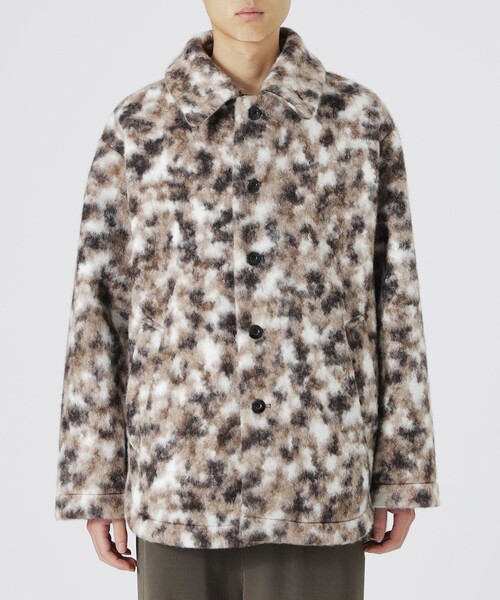 LOVELESS（ラブレス）の「【UNISEX】ブラッシュドループボアブルゾン（ステンカラーコート・メンズ・ブラック/ベージュ系その他3/グレー系その他2・M/L）」の15枚目の写真