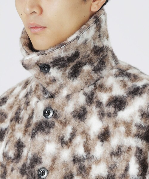 LOVELESS（ラブレス）の「【UNISEX】ブラッシュドループボアブルゾン（ステンカラーコート・メンズ・ブラック/ベージュ系その他3/グレー系その他2・M/L）」の18枚目の写真