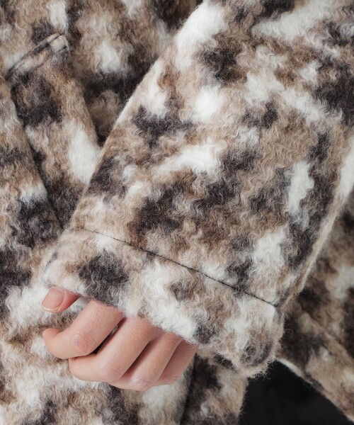 LOVELESS（ラブレス）の「【UNISEX】ブラッシュドループボアブルゾン（ステンカラーコート・メンズ・ブラック/ベージュ系その他3/グレー系その他2・M/L）」の20枚目の写真