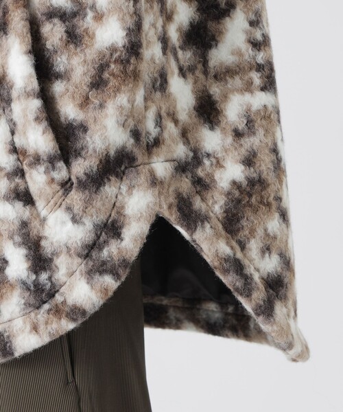 LOVELESS（ラブレス）の「【UNISEX】ブラッシュドループボアブルゾン（ステンカラーコート・メンズ・ブラック/ベージュ系その他3/グレー系その他2・M/L）」の21枚目の写真