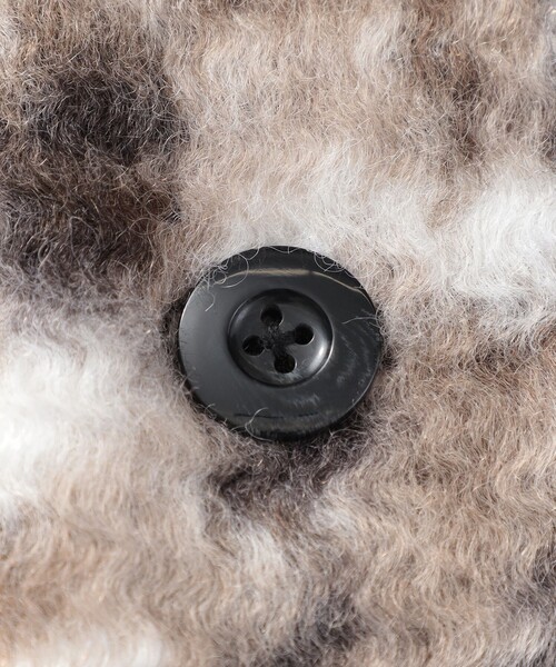 LOVELESS（ラブレス）の「【UNISEX】ブラッシュドループボアブルゾン（ステンカラーコート・メンズ・ブラック/ベージュ系その他3/グレー系その他2・M/L）」の22枚目の写真