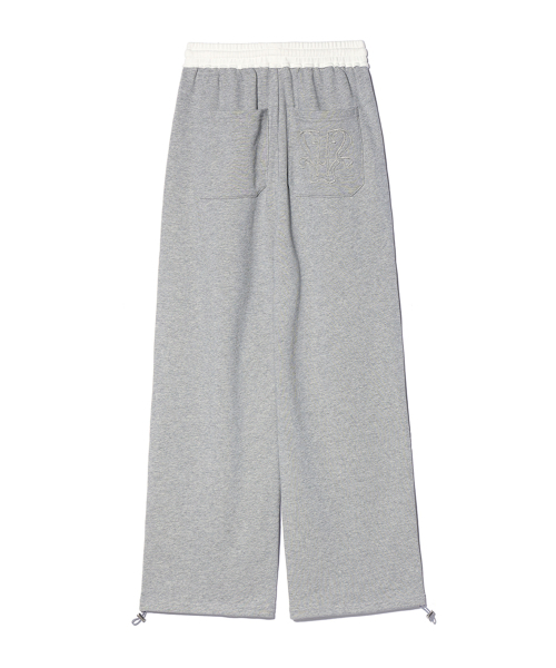 YOUHEE（ユヒ）の「YOUHEE SYMBOL JERSEY TROUSER MELANGE GREY（スウェットパンツ・レディース・その他・FREE）」の3枚目の写真