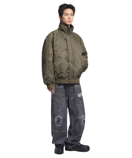 NOMANUAL（NOMANUAL）の「K.L BOMBER JACKET - KHAKI（ブルゾン・レディース・その他・LARGE/X-LARGE/MEDIUM/SMALL）」の3枚目の写真