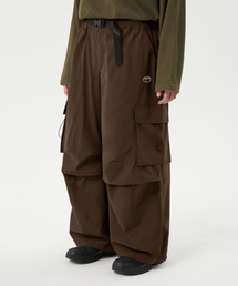 TRILLION（トリリオン）の「ユーティリティベルトマルチニタックカーゴワイドパンツ_ブラウン（その他パンツ）」