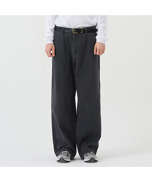 XERO(ゼロ)の「ダブルニー バイオウォッシュ オーバーパンツ(その他パンツ・メンズ・カーキ/ブラック/ベージュ・MEDIUM/LARGE/X-LARGE)」の2枚目の写真