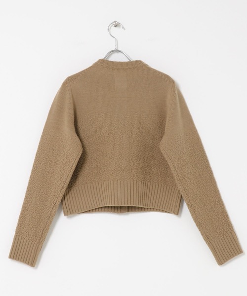 SEAGREEN(シーグリーン)の「SEAGREEN ROCKY MERINO KNIT CARDIGAN(カーディガン/ボレロ・レディース・ベージュ/ライトグレー・FREE)」の11枚目の写真