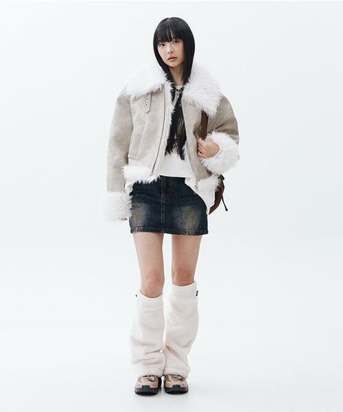 ROSEFRANTZ（ロゼフランツ）の「Mix Fur Leather Mustang [Beige]（ムートンコート・レディース・ベージュ・FREE）」の5枚目の写真