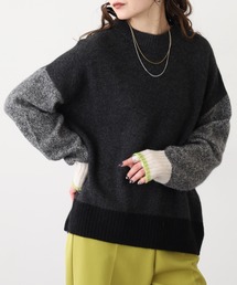 EGLANTINE（エグランティーヌ）の「EGLANTINE ヤク配色ニット（ニット/セーター）」