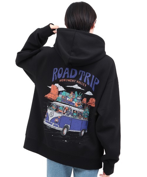 チチカカ（チチカカ）の「裏起毛チビカチナバスジップパーカー【ユニセックス】（パーカー・レディース・パープル/カラフル/ブラック・FREE）」の10枚目の写真