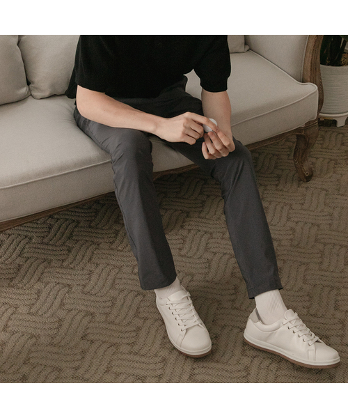 SELITIO(セレティオ)の「男性ロゴポイントベーシックパンツグレー(その他パンツ・メンズ・グレー・30/32/34/36/38)」の1枚目の写真