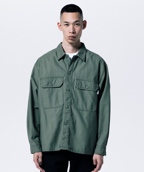 ROTTWEILER（ロットワイラー）の「R9 M.I.L SHIRT（シャツ/ブラウス・メンズ・オリーブ/ネイビー・S/M/L/XL）」の2枚目の写真