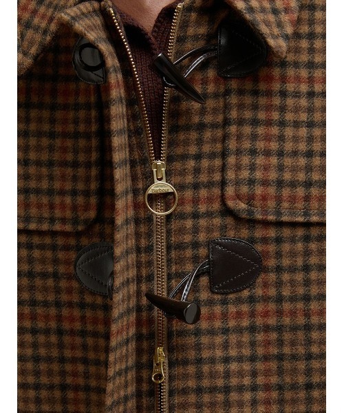 Barbour(バブアー)の「Melody ウール チェック ダッフルコート(レディース)(ダッフルコート・レディース・ブラウン・8/10)」の6枚目の写真