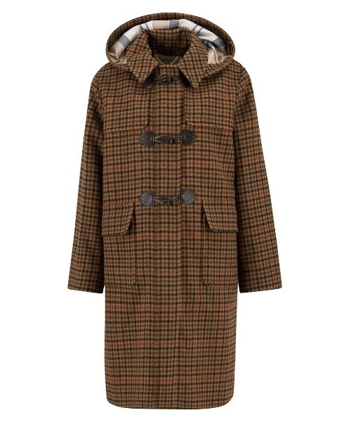 Barbour(バブアー)の「Melody ウール チェック ダッフルコート(レディース)(ダッフルコート・レディース・ブラウン・8/10)」の7枚目の写真