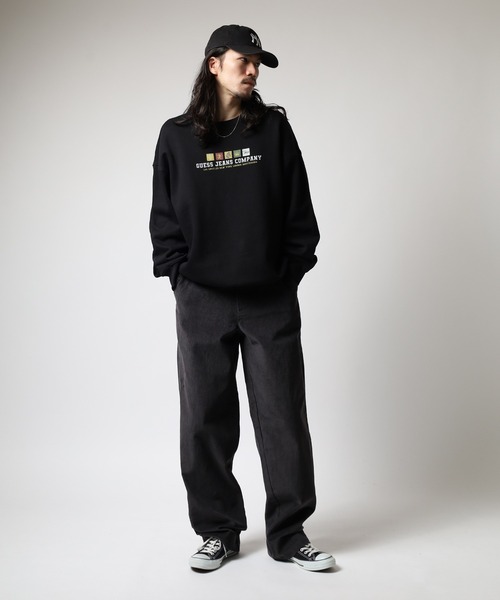 GUESS JEANS(ゲスジーンズ)の「GUESS JEANS WIDE LEG CHINO ワイドレッグチノパンツ(チノパンツ・メンズ・テラコッタ/ダークインディゴブルー・30/31/34/32/33)」の14枚目の写真