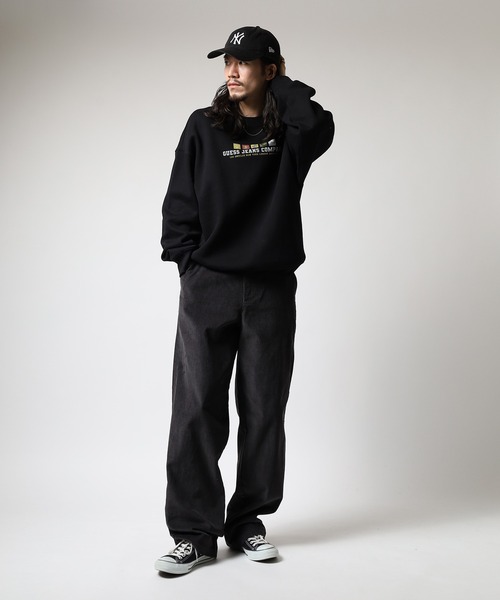 GUESS JEANS(ゲスジーンズ)の「GUESS JEANS WIDE LEG CHINO ワイドレッグチノパンツ(チノパンツ・メンズ・テラコッタ/ダークインディゴブルー・30/31/34/32/33)」の13枚目の写真