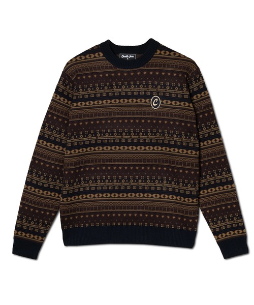 Chocolate Jesus (チョコレートジーザス )の「HEART CREW KNIT(ニット/セーター・メンズ・オフホワイト/ネイビー・SMALL/MEDIUM/LARGE/X-LARGE)」の2枚目の写真