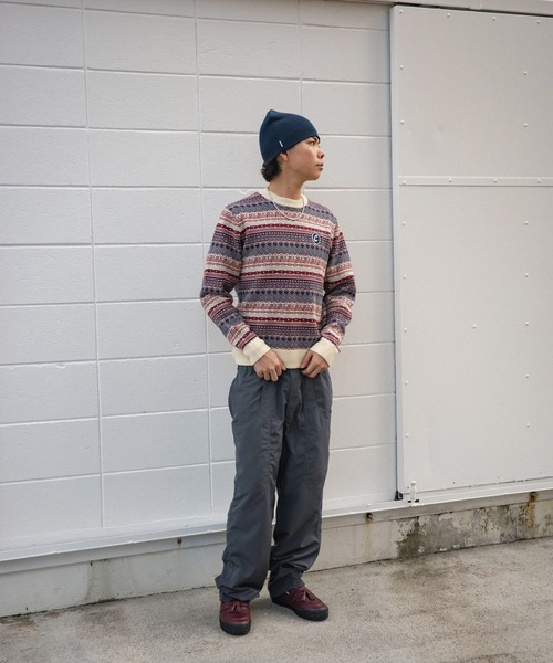 Chocolate Jesus (チョコレートジーザス )の「HEART CREW KNIT(ニット/セーター・メンズ・オフホワイト/ネイビー・SMALL/MEDIUM/LARGE/X-LARGE)」の7枚目の写真