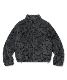 SPRAWL FLEECE PATTERN JACKET - CHARCOAL