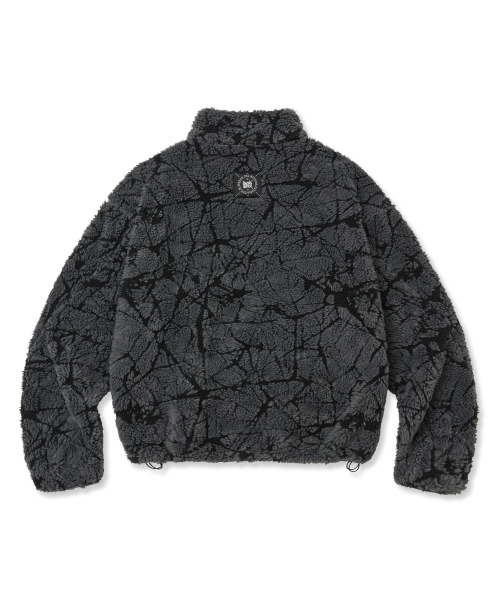 BROWNBREATH（ブラウンブレス）の「SPRAWL FLEECE PATTERN JACKET - CHARCOAL（その他アウター・レディース・その他・SMALL/MEDIUM/LARGE/X-LARGE）」の2枚目の写真