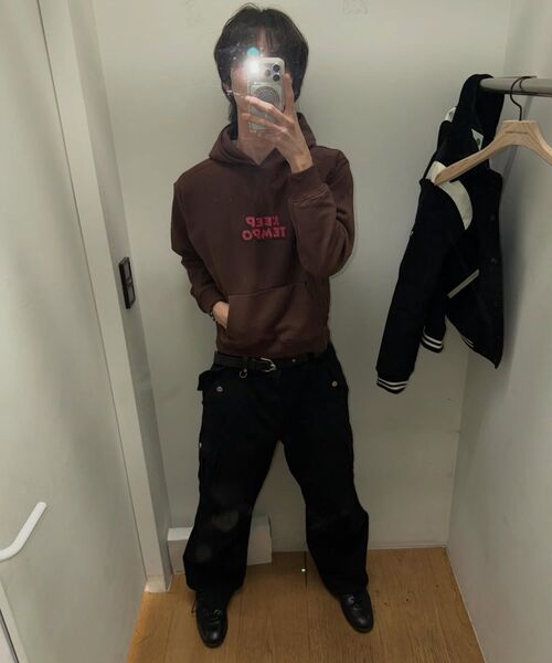 ROLLINGSTUDIOS(ローリングスタジオ)の「SOFT COTTON HOODIE DARK BROWN(パーカー・メンズ・その他・SMALL/MEDIUM/LARGE)」の3枚目の写真