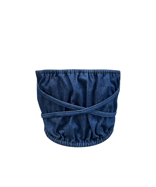 SETSETSET（セットセットセット）の「SIGNATURE CROSSOVER DENIM TANK TOP BLUE（その他トップス・レディース・その他・SMALL）」の3枚目の写真