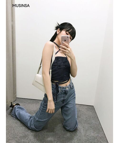 SETSETSET（セットセットセット）の「SIGNATURE CROSSOVER DENIM TANK TOP BLUE（その他トップス・レディース・その他・SMALL）」の5枚目の写真