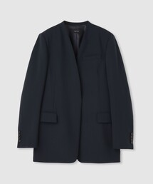 allureville ブラック ノーカラージャケット ショートビーバーノーカラージャケット|allureville OFFICIAL SITE