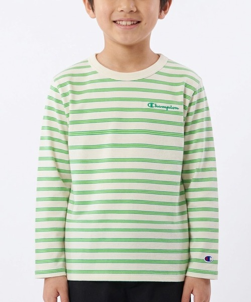 【匿名配送】【入手困難】【非売品】UCL　チャンピオンズリーグ　シャツ　白　緑 Champion/チャンピオン BORDER LONG SLEEVE T-SHIRT（Tシャツ