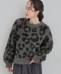 Cutie Blonde | 柄アソート ロングフェザーニット(ニット/セーター)