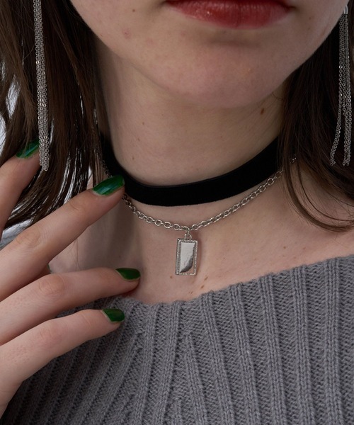 HARE（ハレ）の「ベロアチェーンチョーカー(HARE)（チョーカー・レディース・ブラック・FREE）」の10枚目の写真