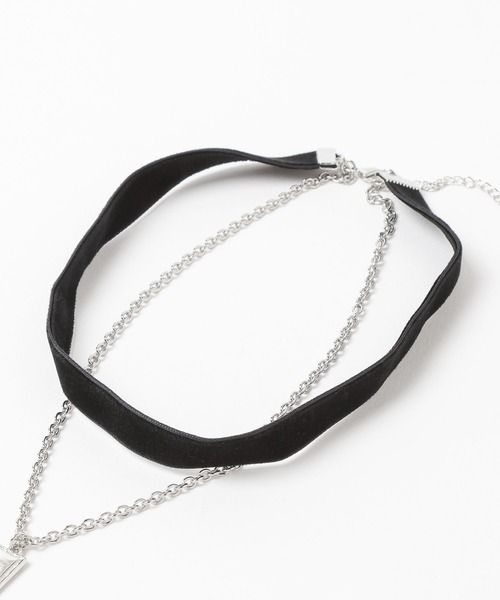 HARE（ハレ）の「ベロアチェーンチョーカー(HARE)（チョーカー・レディース・ブラック・FREE）」の8枚目の写真
