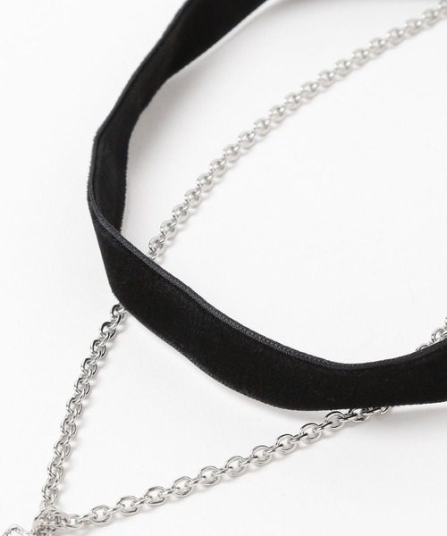 HARE（ハレ）の「ベロアチェーンチョーカー(HARE)（チョーカー・レディース・ブラック・FREE）」の7枚目の写真