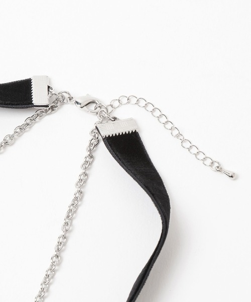HARE（ハレ）の「ベロアチェーンチョーカー(HARE)（チョーカー・レディース・ブラック・FREE）」の4枚目の写真
