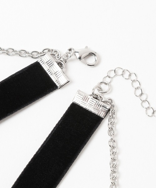 HARE（ハレ）の「ベロアチェーンチョーカー(HARE)（チョーカー・レディース・ブラック・FREE）」の3枚目の写真