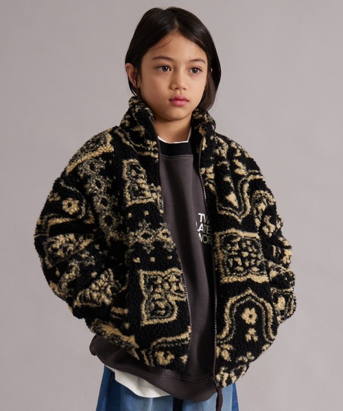 【美品】アーストンボラージュ/80sジャガード総柄ダブルジャケット/ブラック m81391425560_1.jpg?1741406816