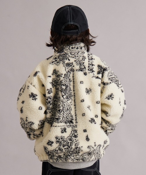 PAIRMANON STREET（ペアマノンストリート）の「ジャガードボアジャケット 総柄 【PAIRMANON STREET】（ブルゾン・キッズ・ブラック系その他/アイボリー/ブラック/ブラウン・100/110/120/130/140/150/160/90）」の6枚目の写真