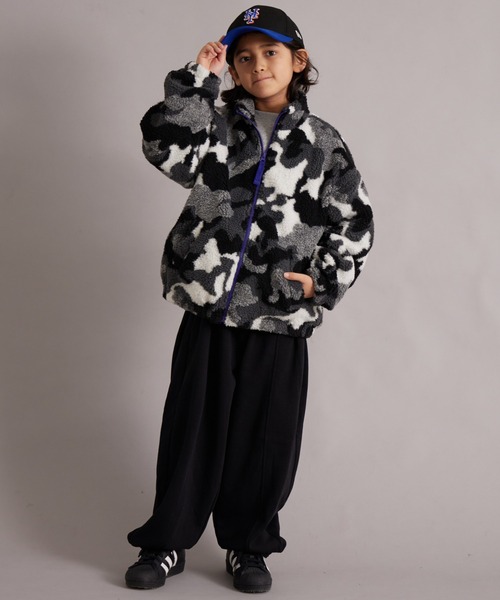 PAIRMANON STREET（ペアマノンストリート）の「ジャガードボアジャケット 総柄 【PAIRMANON STREET】（ブルゾン・キッズ・ブラック系その他/アイボリー/ブラック/ブラウン・100/110/120/130/140/150/160/90）」の11枚目の写真