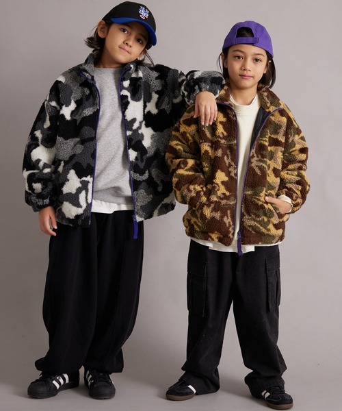 PAIRMANON STREET（ペアマノンストリート）の「ジャガードボアジャケット 総柄 【PAIRMANON STREET】（ブルゾン・キッズ・ブラック系その他/アイボリー/ブラック/ブラウン・100/110/120/130/140/150/160/90）」の12枚目の写真