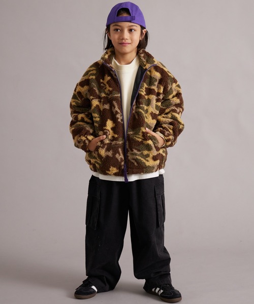 PAIRMANON STREET（ペアマノンストリート）の「ジャガードボアジャケット 総柄 【PAIRMANON STREET】（ブルゾン・キッズ・ブラック系その他/アイボリー/ブラック/ブラウン・100/110/120/130/140/150/160/90）」の19枚目の写真