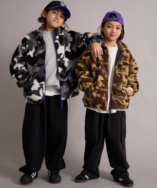 PAIRMANON STREET（ペアマノンストリート）の「ジャガードボアジャケット 総柄 【PAIRMANON STREET】（ブルゾン・キッズ・ブラック系その他/アイボリー/ブラック/ブラウン・100/110/120/130/140/150/160/90）」の20枚目の写真